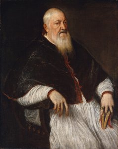 Filippo Archinto né vers 1500, mort en 1558, archevêque de Milan, milieu des années 1550 - Tiziano Vecelli