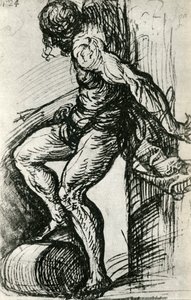 Esquisse pour le Saint Sébastien, vers 1518 - Tiziano Vecelli