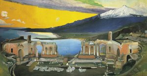 Ruines du théâtre grec de Taormina - Tivadar Csontváry Kosztka