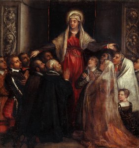 Madonna della Misericordia (Madone de la Miséricorde), 1573 - Tiziano Vecelli