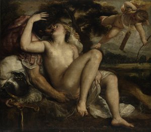 Mars, Vénus et Cupidon, ca 1530