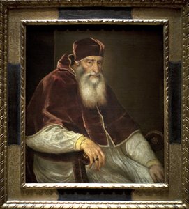 Pape Paul III (Alessandro Farnese) - Tiziano Vecelli