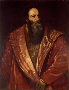 Portrait de Pietro Aretino, 1545 - Tiziano Vecelli