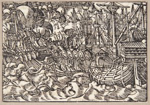 Gaius Duillius vainc Carthage dans une bataille navale - Tobias Stimmer