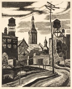 Église et citernes - Todros Geller