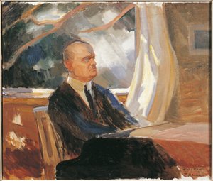 Finlande, Turku, Portrait de Jean Christian Julius Sibelius