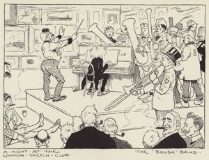 Une nuit au London Sketch Club, la bande Bousa - Tom Browne