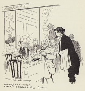 Dîner au Café, Boulogne, Soho - Tom Browne