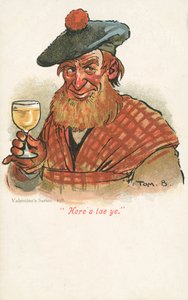 Écossais levant un verre - Tom Browne