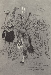 Le Coq du Nord, Ludgate Hill, Réveillon du Nouvel An - Tom Browne