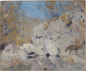 Dans un coin sur le Macintyre, 1895 - Tom Roberts