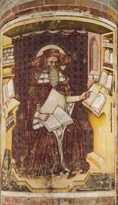 Saint Jérôme, par Tommaso da Modena, Église de San Nicolo, Trévise