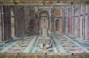 Le Triomphe du Christianisme, dans la Salle de Constantin, Chambres de Raphaël, c.1585 - Tommaso Laureti