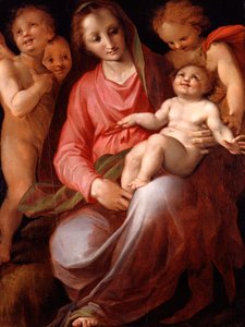 Madone et enfant avec le petit Saint Jean, 1570 - Tommaso Manzuoli