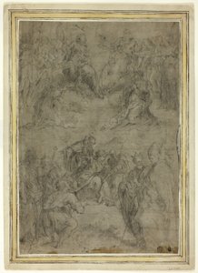 Trinité avec la Vierge et dix saints - Tommaso Manzuoli