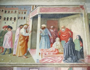 La Résurrection de Tabitha (détail) - Tommaso Masolino da Panicale