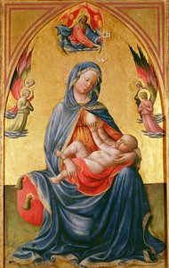 Vierge et Enfant avec Dieu le Père, Saint-Esprit et anges