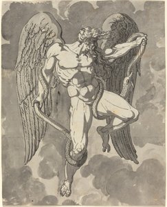 Saturne luttant avec un serpent