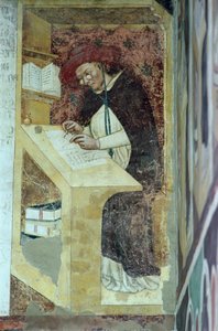 Hugues de Provence à son bureau, du cycle des "Quarante membres illustres de l