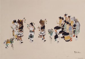 Chœur de la danse des bisons, c.1930-39 - Tonita Peña