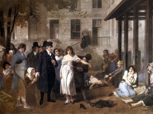 Docteur Philippe Pinel (1745 - 1826) libérant les aliénés de leurs chaînes par Tony Norbert Fleury