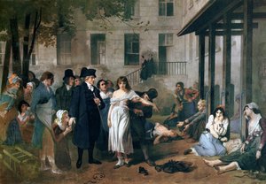 Philippe Pinel (1745-1826) libérant les aliénés de leurs chaînes à l