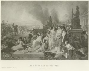 Le dernier jour de Corinthe (gravure)