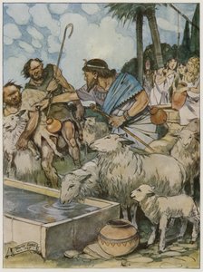 Et il fit boire les troupeaux des bergers aux bergères - Tony Sarg