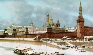 Le Kremlin, Moscou, Russie, vers les années 1930
