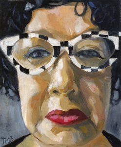 Portrait aux lunettes à carreaux - Tore Bahnson