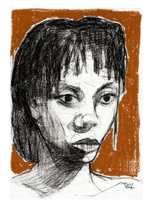 Portrait féminin expressif