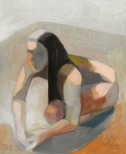 Figure abstraite pensive