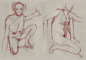 Esquisses de nus rouges - Tore Bahnson