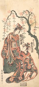 Scène de la pièce Keisei Kaneni Sakura, 1756 - Torii Kiyohiro