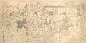 Scène de la vendetta Chushingura des 47 détaillants loyaux, vers 1820 - Torii Kiyomine
