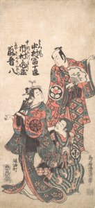 Scène du drame Matsu wa tai fusuma no wakesato, 1757 ou 1758 - Torii Kiyomitsu