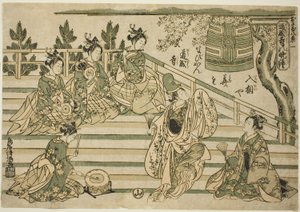 Cloche du soir de Dojoji (Dojoji no bansho), n° 1 de la série "Huit vues d