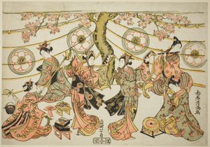 La danse Harugoma - Torii Kiyomitsu I