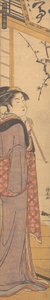 Une fille avec une pipe, vers 1785 - Torii Kiyonaga