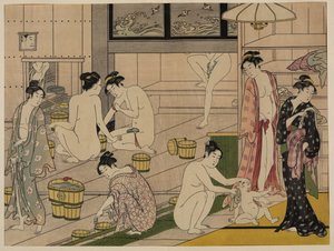 Bains publics, vers 1785 - Torii Kiyonaga