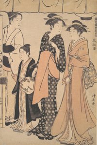 Se rafraîchir à Nakazu - Torii Kiyonaga