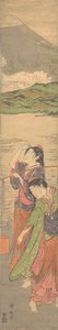 Danse des jeunes filles de la plage, fin du 18e siècle - Torii Kiyonaga