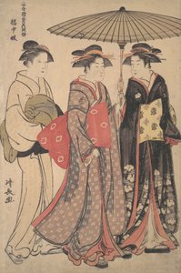 Danseurs de la rue Tachibana - Torii Kiyonaga