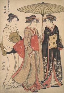 Geisha de la rue Tachibana - Torii Kiyonaga