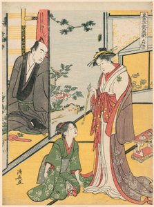 Scène au Daifukuya, de la série "Go Taiheiki Shiraishi Banashi"