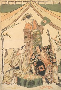 Scène du drame Oakinai Hiru-ga-Koshima, 1784-85 - Torii Kiyonaga
