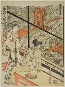 Shitaya, de la série "Dix Scènes de Maisons de Thé (Chamise jikkei)" - Torii Kiyonaga