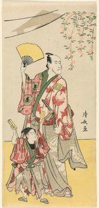 Les acteurs Ichikawa Danjuro V et Ichikawa Ebizo IV, d