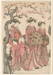 Les courtisanes Senzan, Yasono et Yasoji du Chojiya