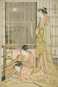 Le Neuvième Mois, de la série Douze Mois dans le Sud - Torii Kiyonaga